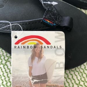 Rainbow girls flip flops